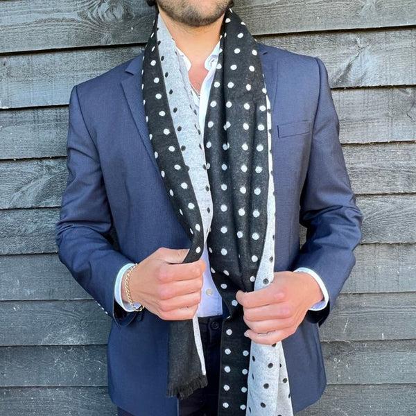 Swole Panda Black And White Spot Bamboo Scarf