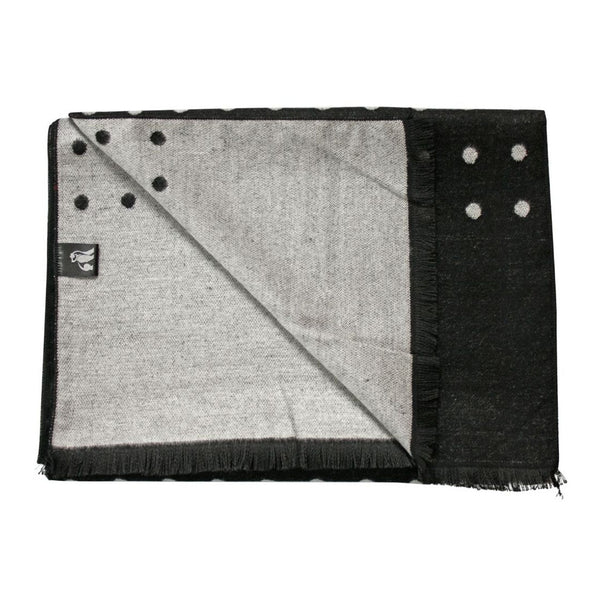 swole panda Black and White Spot Bamboo Scarf