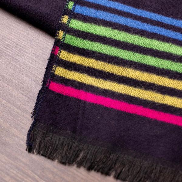 Swole Panda Black Fine Stripe Bamboo Scarf