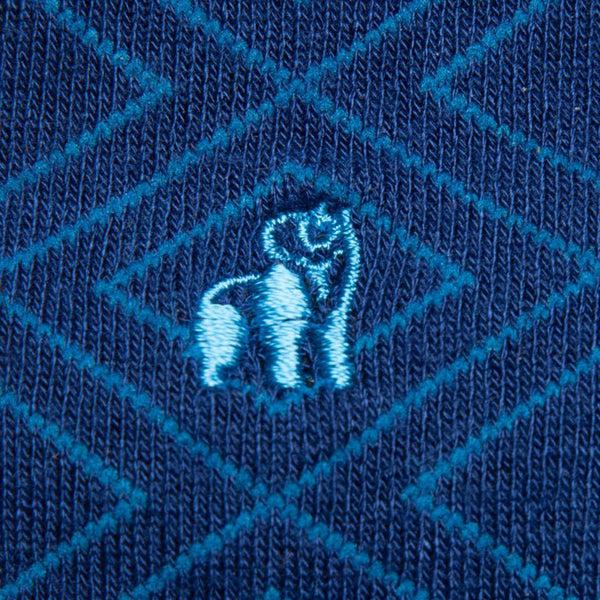 Swole Panda Blue Diamond Bamboo Socks