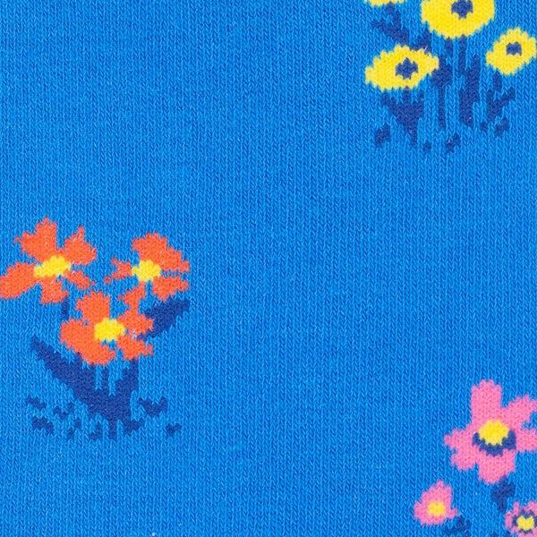 Swole Panda Blue Floral Bamboo Socks