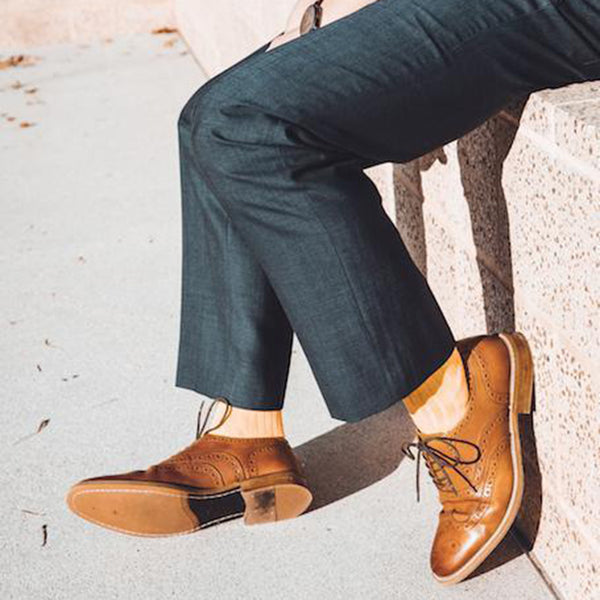 Swole Panda Bumblebee Yellow Bamboo Socks