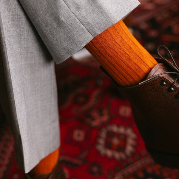 Swole Panda Burnt Orange Bamboo Socks