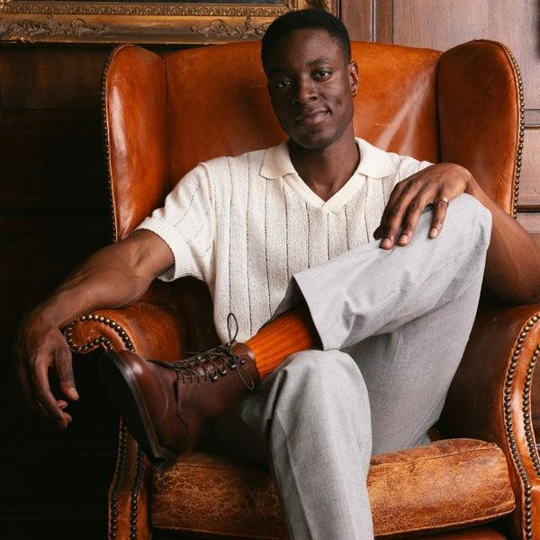 Swole Panda Burnt Orange Bamboo Socks