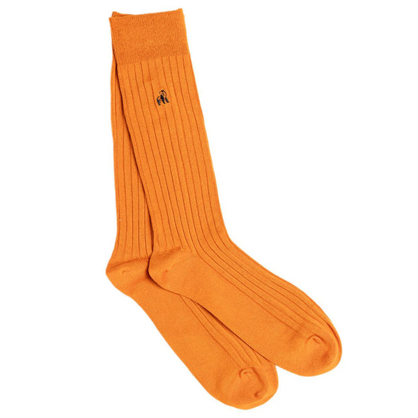swole panda Burnt Orange Bamboo Socks