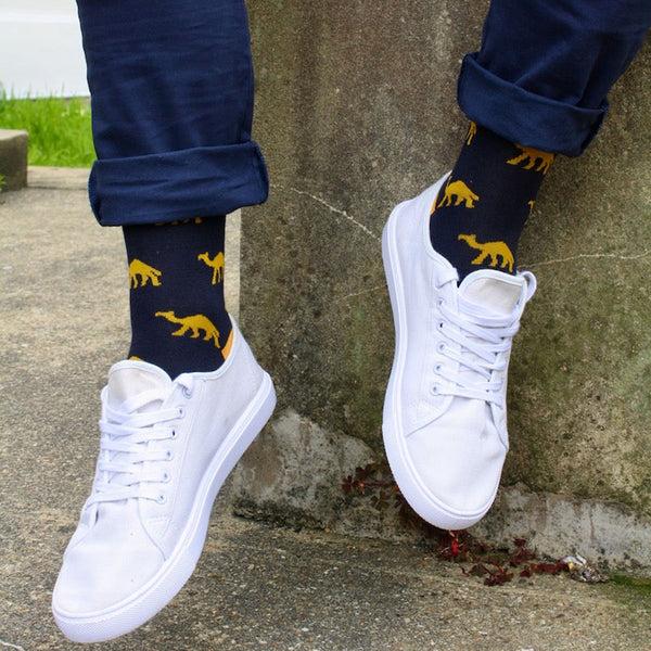 Swole Panda Camel Bamboo Socks