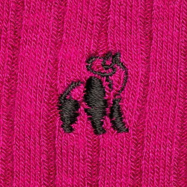 Swole Panda Cerise Bamboo Socks