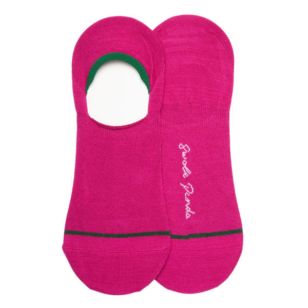 swole panda Cerise "No-Show" Bamboo Socks