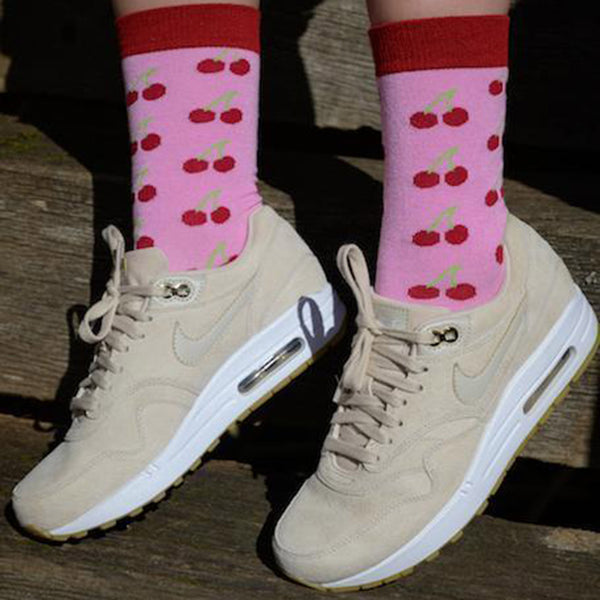 Swole Panda Cherry Bamboo Socks