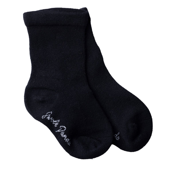 swole panda Children's Black Bamboo Socks