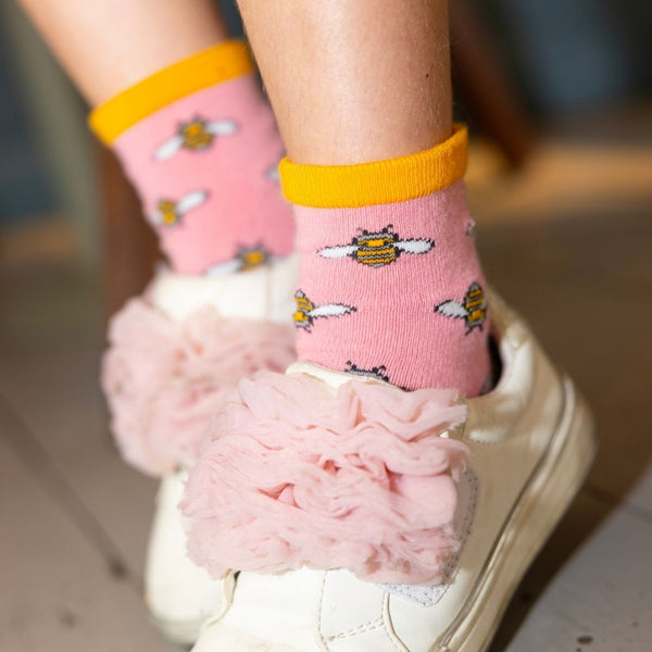 Swole Panda Children's Bumblebee Bamboo Socks