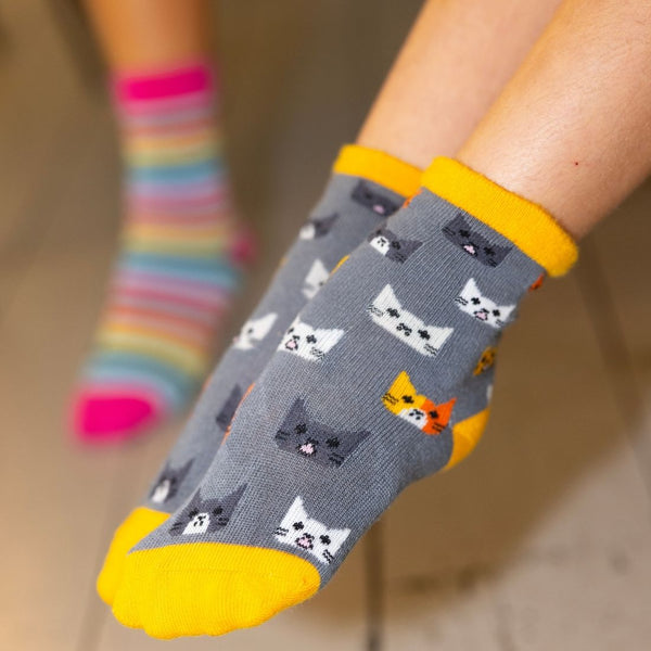 Swole Panda Children's Cat Bamboo Socks