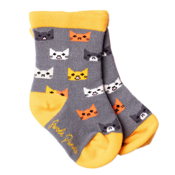 swole panda Children's Cat Bamboo Socks