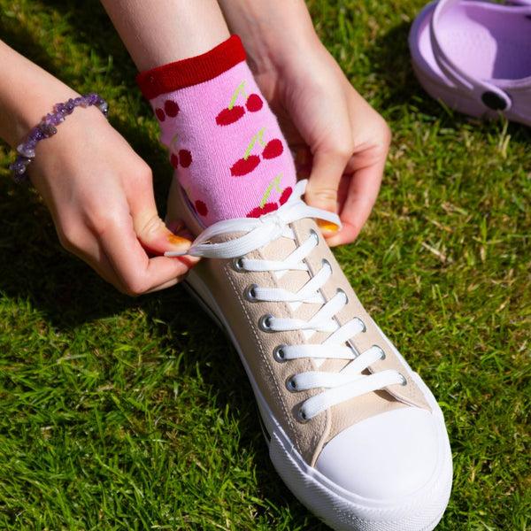 Swole Panda Children's Cherry Bamboo Socks