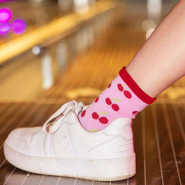 Swole Panda Children's Cherry Bamboo Socks