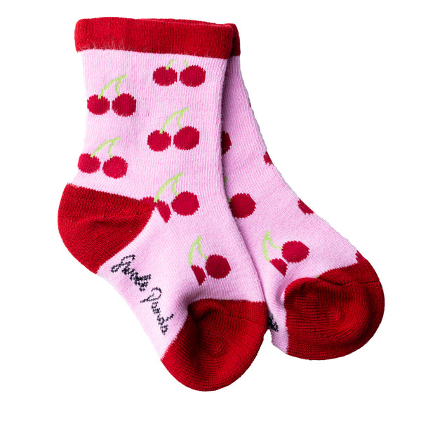 swole panda Children's Cherry Bamboo Socks