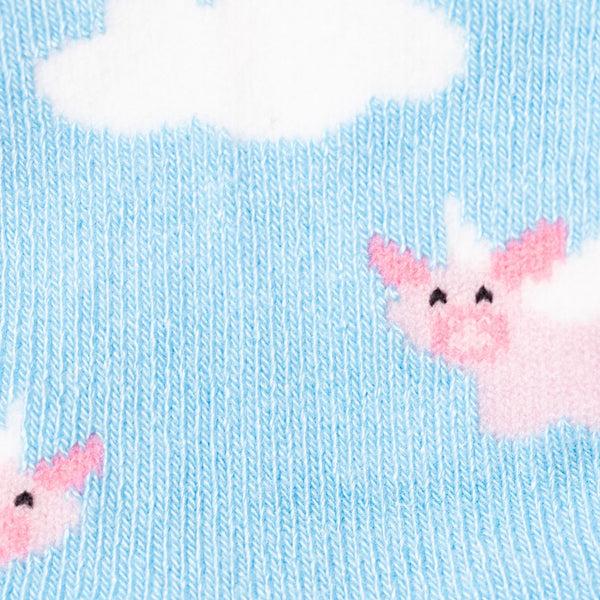 Swole Panda Children's Flying Pig Bamboo Socks