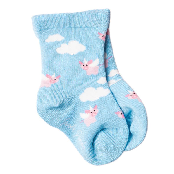 swole panda Children's Flying Pig Bamboo Socks