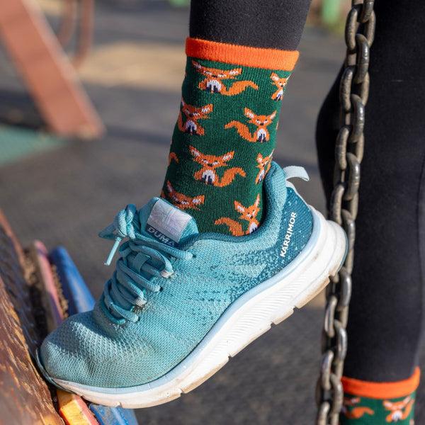 Swole Panda Children's Fox Bamboo Socks