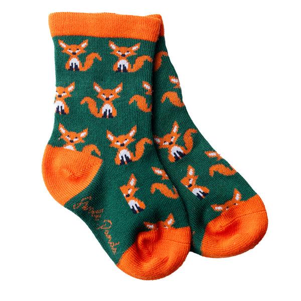 swole panda Children's Fox Bamboo Socks