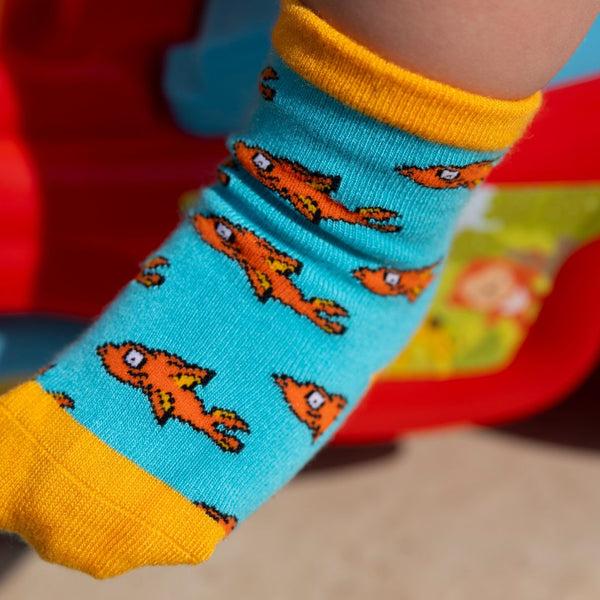 Swole Panda Children's Guppy Fish Bamboo Socks