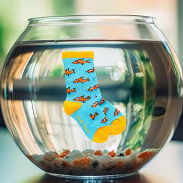 Swole Panda Children's Guppy Fish Bamboo Socks