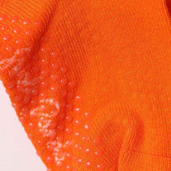 Swole Panda Children's Orange Bamboo Grip Socks