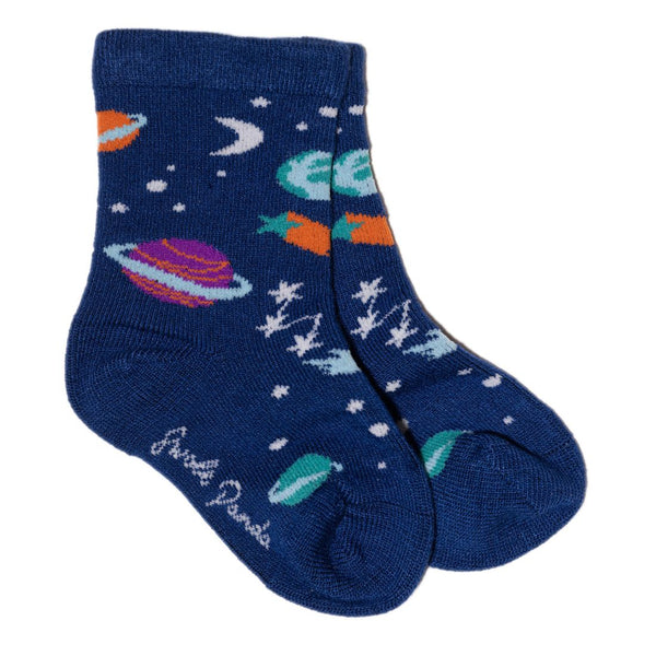 swole panda Children's Outer Space Bamboo Socks
