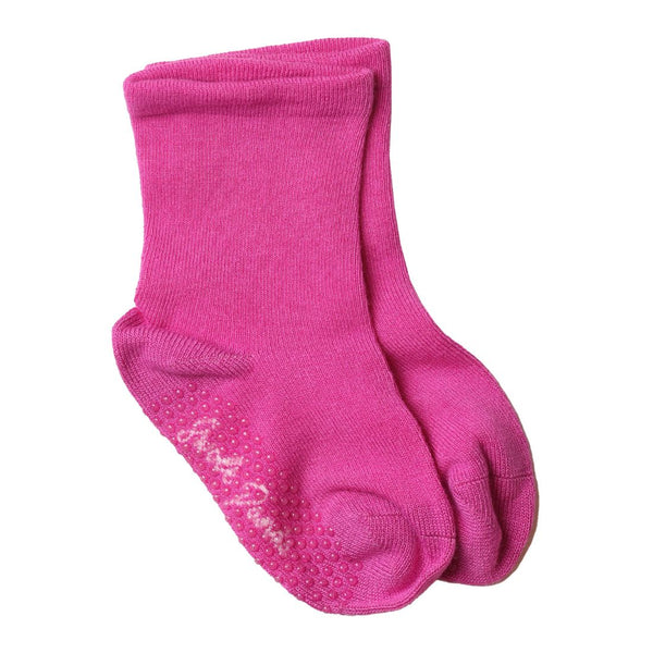 swole panda Children's Pink Bamboo Grip Socks