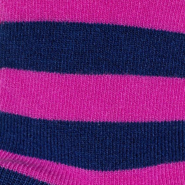 Swole Panda Children's Pink Stripe Bamboo Socks