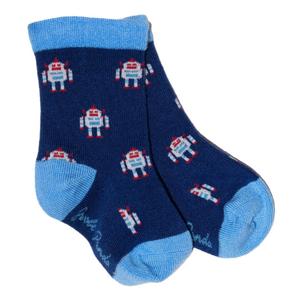 swole panda Children's Robot Bamboo Socks