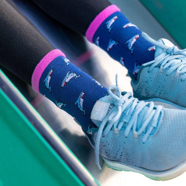 Swole Panda Children's Shark Bamboo Socks