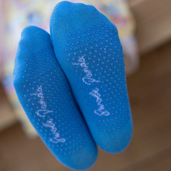 Swole Panda Children's Sky Blue Bamboo Grip Socks