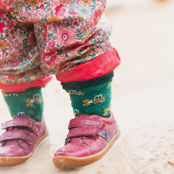 Swole Panda Children's Tractor Bamboo Socks