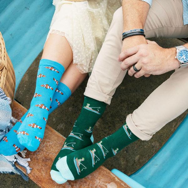 Swole Panda Clown Fish Bamboo Socks