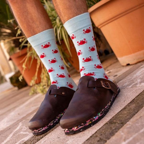 Swole Panda Crab Bamboo Socks