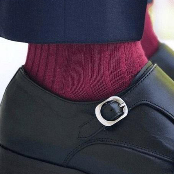 Swole Panda Deep Burgundy Bamboo Socks
