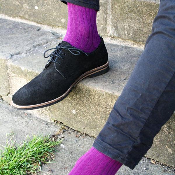 Swole Panda Deep Purple Bamboo Socks