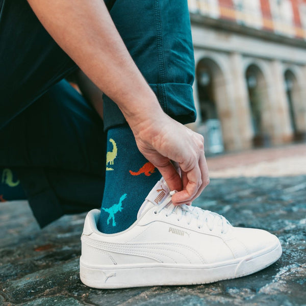 Swole Panda Dinosaur Bamboo Socks