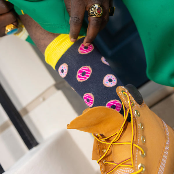 Swole Panda Doughnut Bamboo Socks