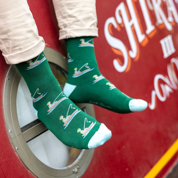 Swole Panda Fisherman Bamboo Socks