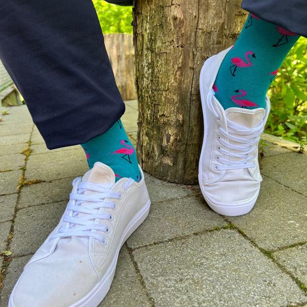 Swole Panda Flamingo Bamboo Socks