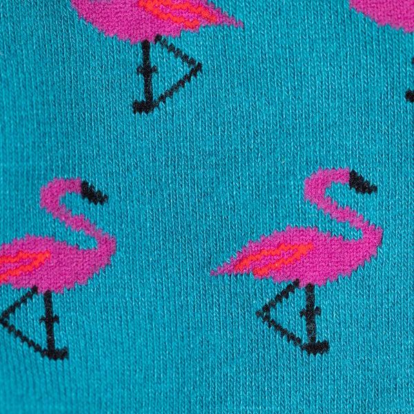 Swole Panda Flamingo Bamboo Socks (Comfort Cuff)