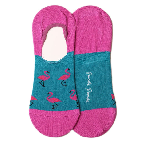 swole panda Flamingo "No-Show" Bamboo Socks
