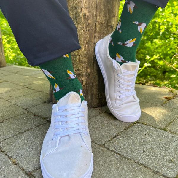 Swole Panda Flying Grouse Bamboo Socks