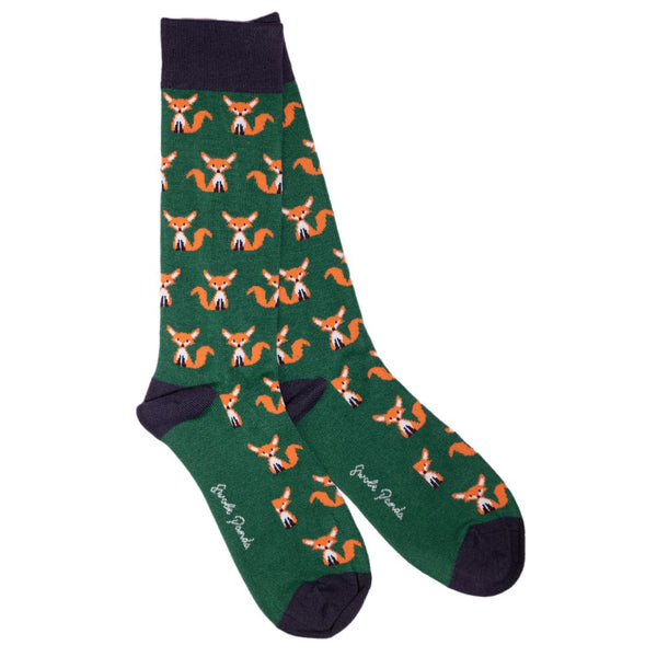swole panda Fox Bamboo Socks (Comfort Cuff)