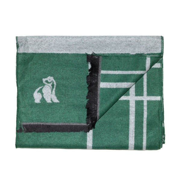 swole panda Green Check Bamboo Scarf