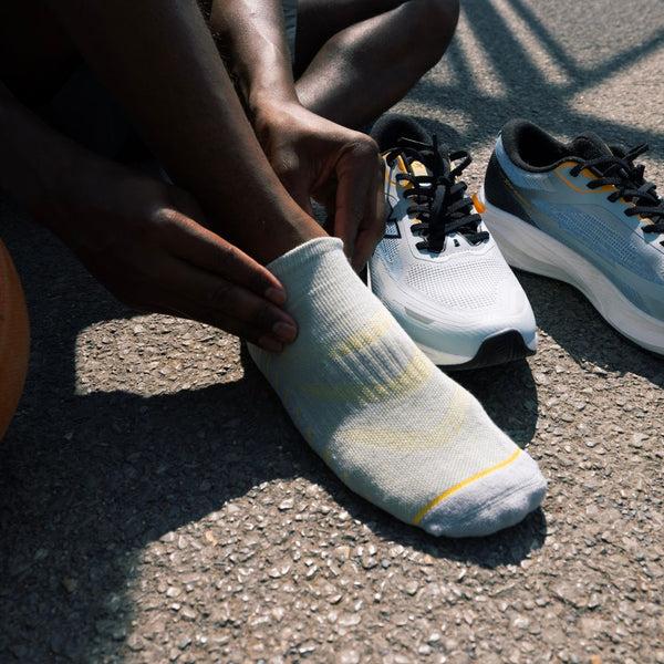 Swole Panda Grey Performance Trainer Socks