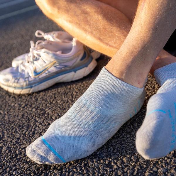 Swole Panda Grey Performance Trainer Socks