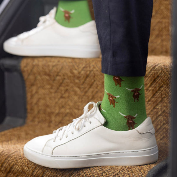 Swole Panda Highland Cow Bamboo Socks